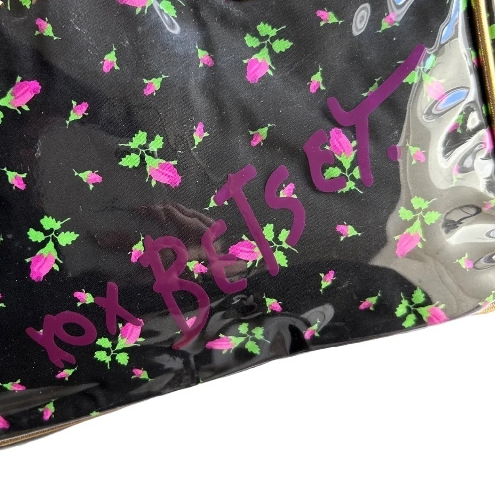 Betsey Johnson 2 Handle Cosmetic Make-Up Case LIKE NEW